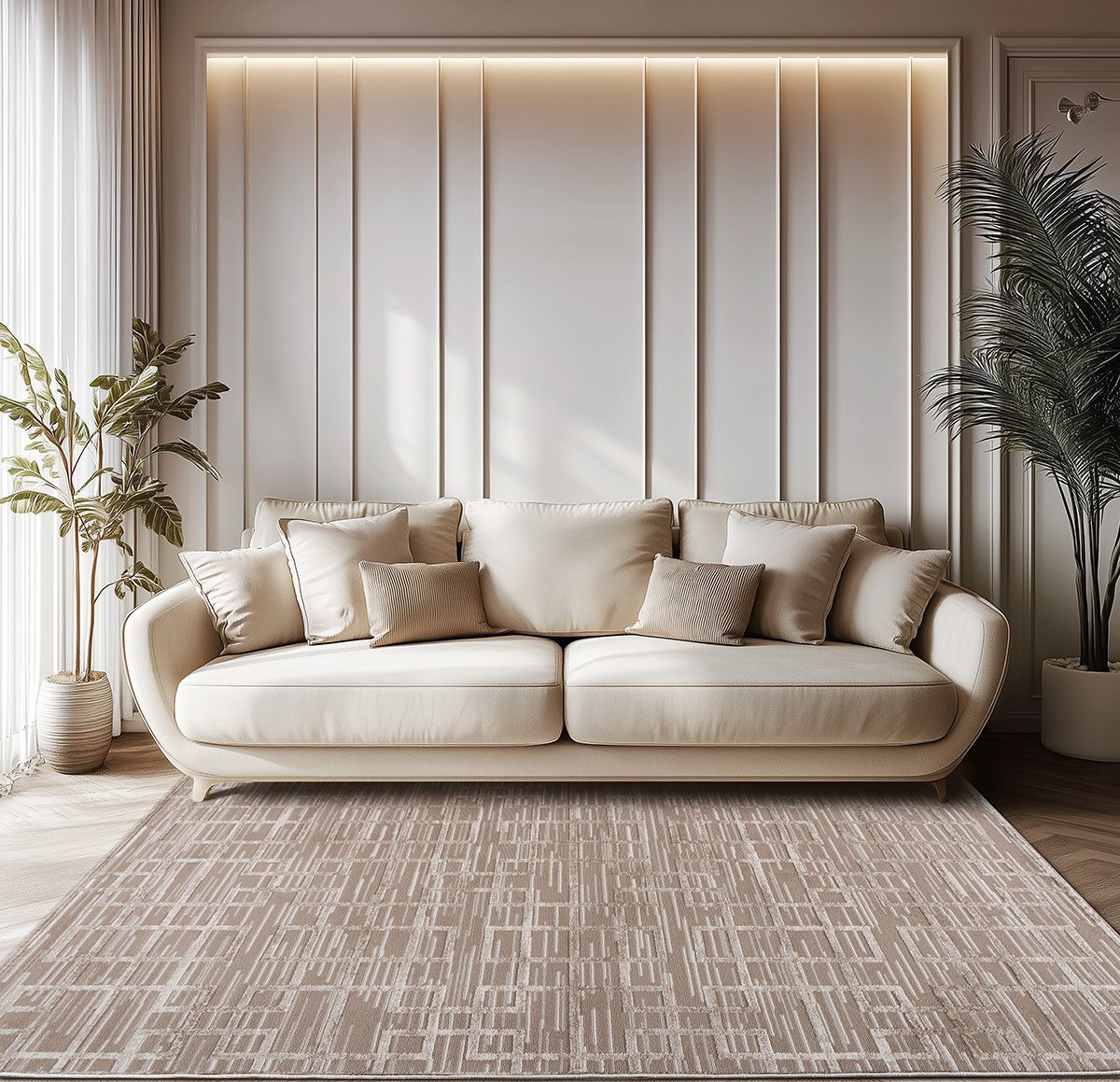 Beauty Home Χαλί Serena Art 9836 160x230 Μπεζ