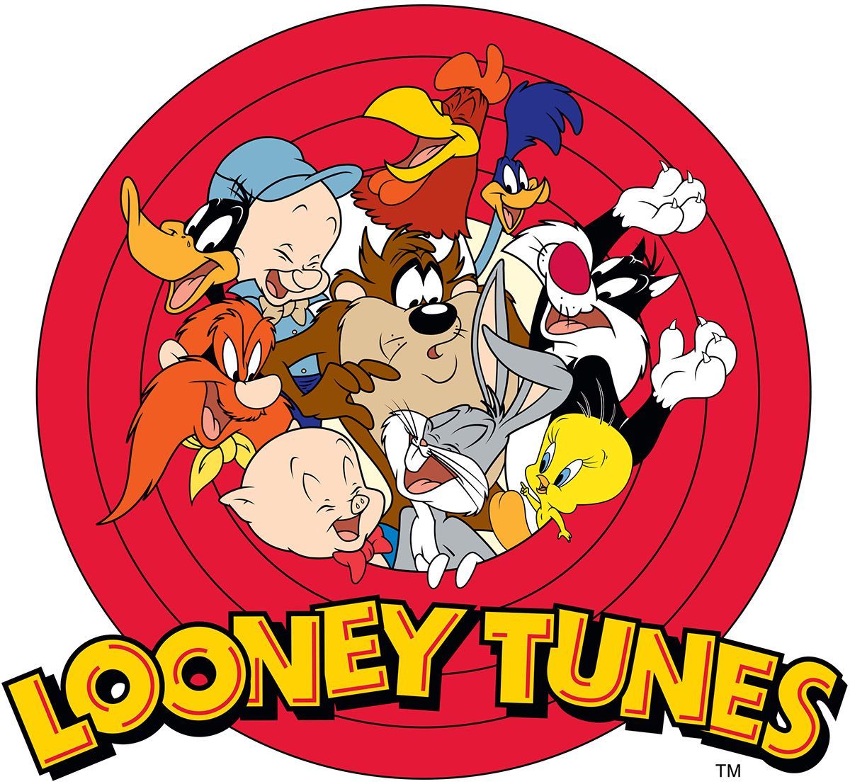 Beauty Home Κουρτίνα με 8 μεταλλικούς κρίκουςArt 6188 Looney Tunes 180x250 Εμπριμέ
