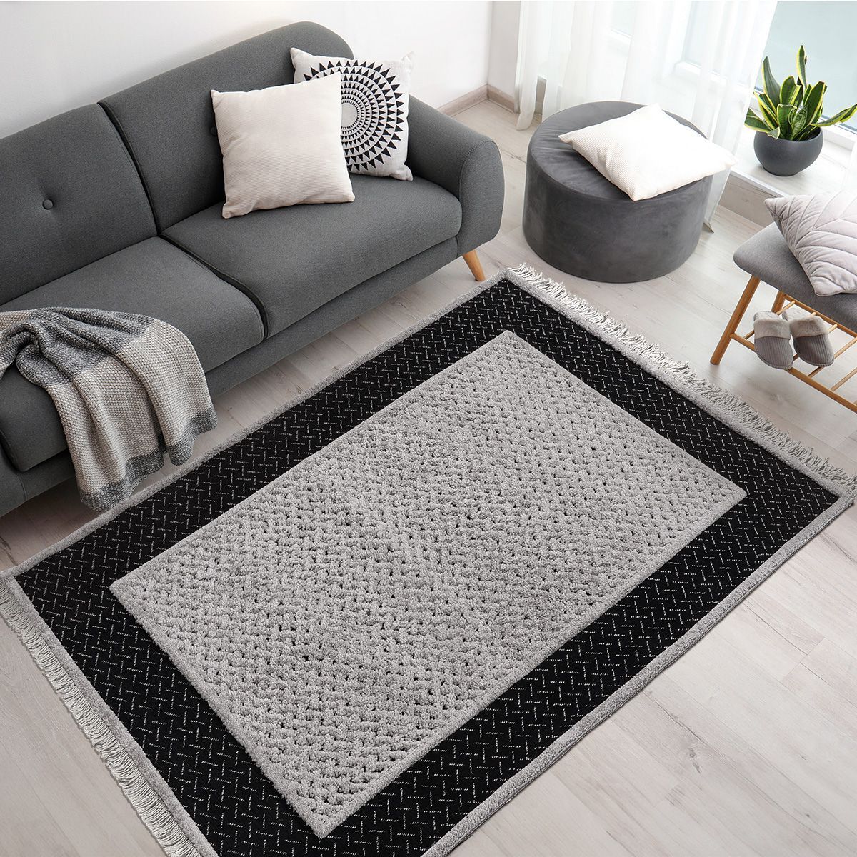 Beauty Home Χαλί Noir Art 9436 133x190 Black Μαύρο