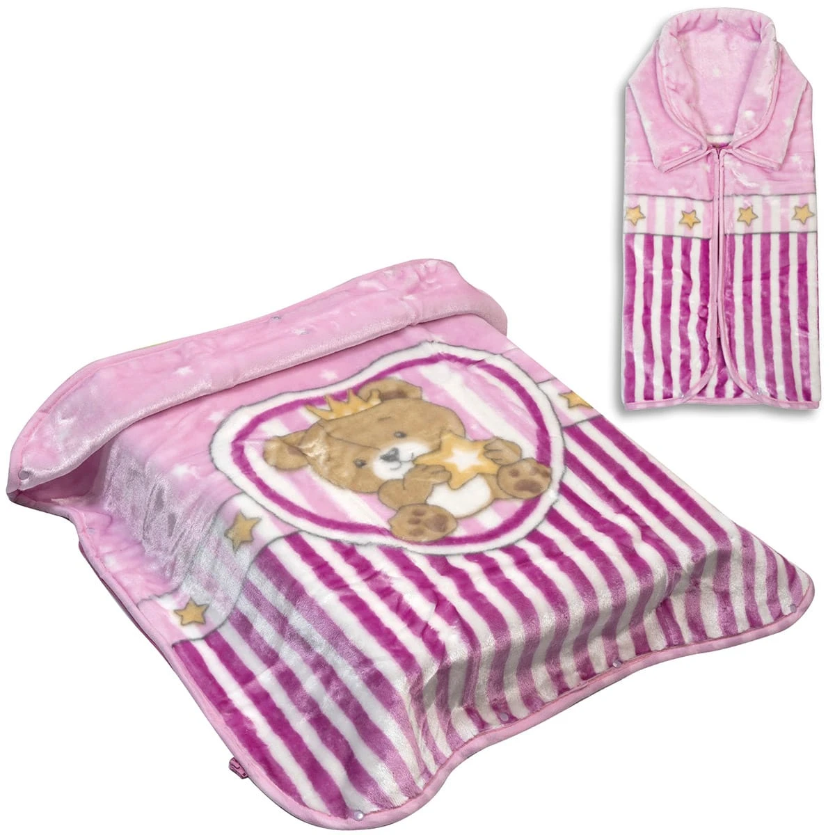 art5253 Beauty Home Κουβέρτα βρεφική - Υπνόσακος Art 5253 80x90 Λιλά