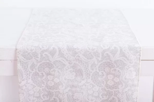 Beauty Home ΡΑΝΝΕΡ ΜΕ ΤΥΠΩΜΑ ΛΕΥΚΗ ΔΑΝΤΕΛΑ