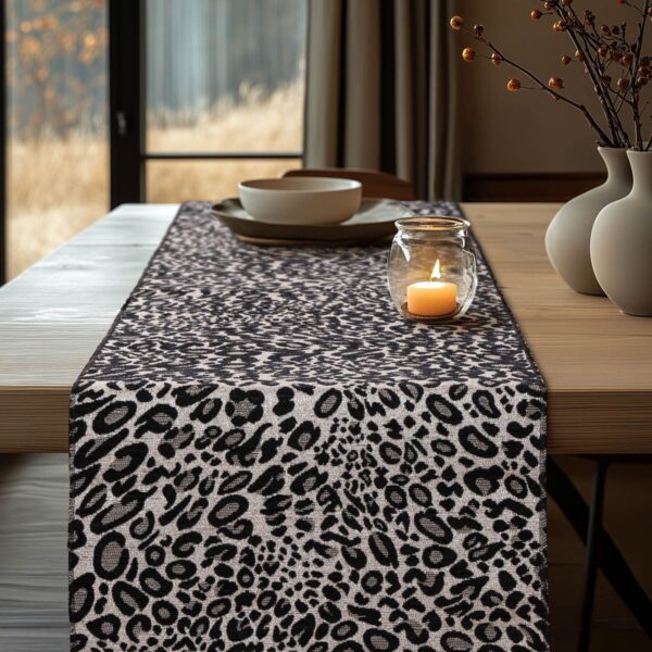 Beauty Home ΡΑΝΝΕΡ ΖΑΚΑΡ ΜΕ ΣΕΝΙΛ ΑΣΠΡΟ ΜΑΥΡΟ ΛΕΟΠΑΡ