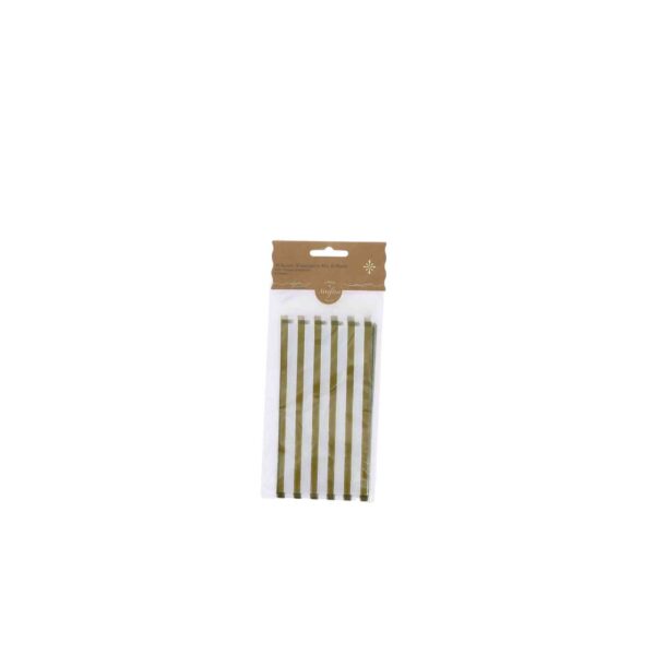 Beauty Home 10 Σακούλες με λαδι Ρίγες 8,5x16cm – Κατάλληλες για Τρόφιμα