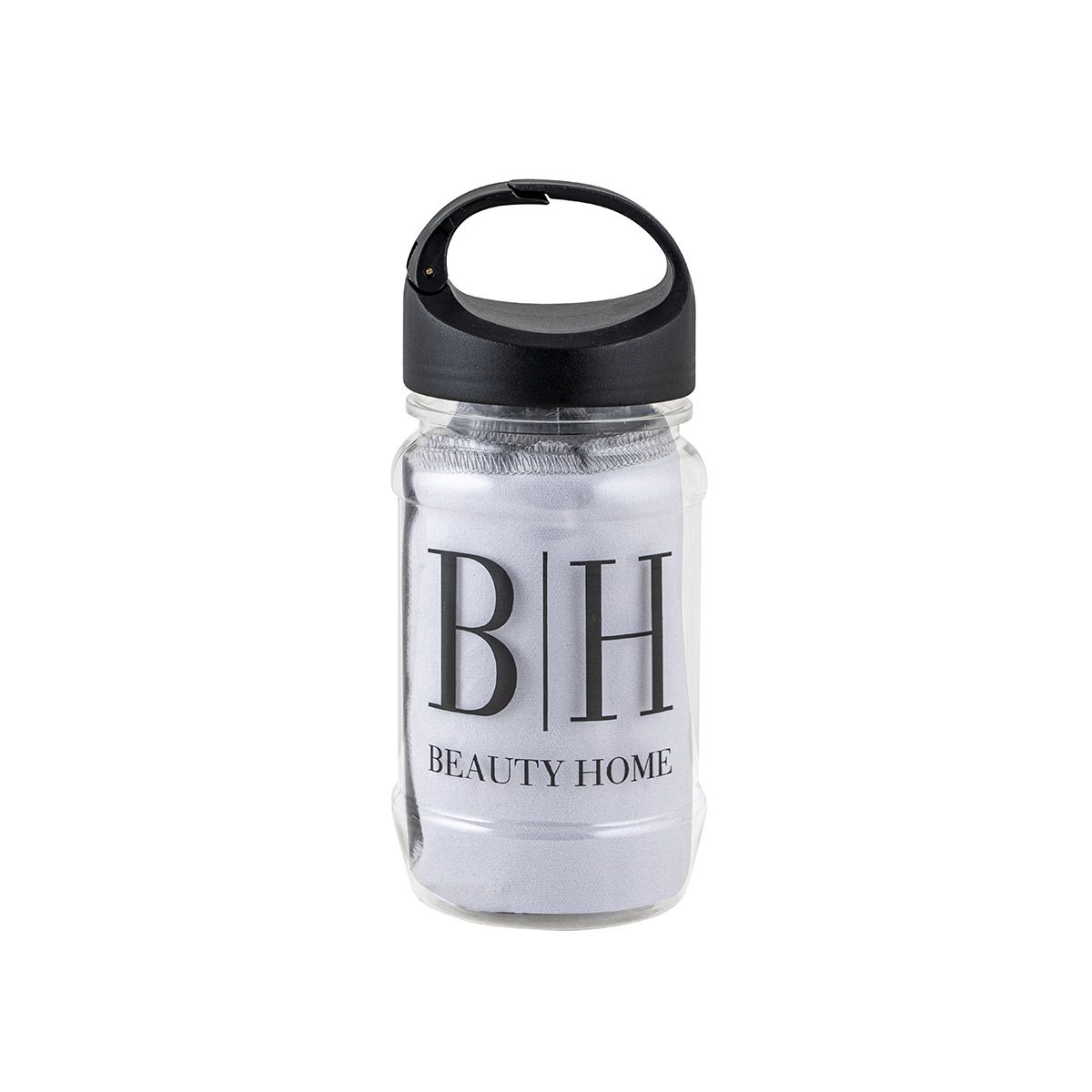 Beauty Home Πετσέτα γυμναστηρίου Microfiber Art 2202 50x90 Μαύρο,Σιέλ