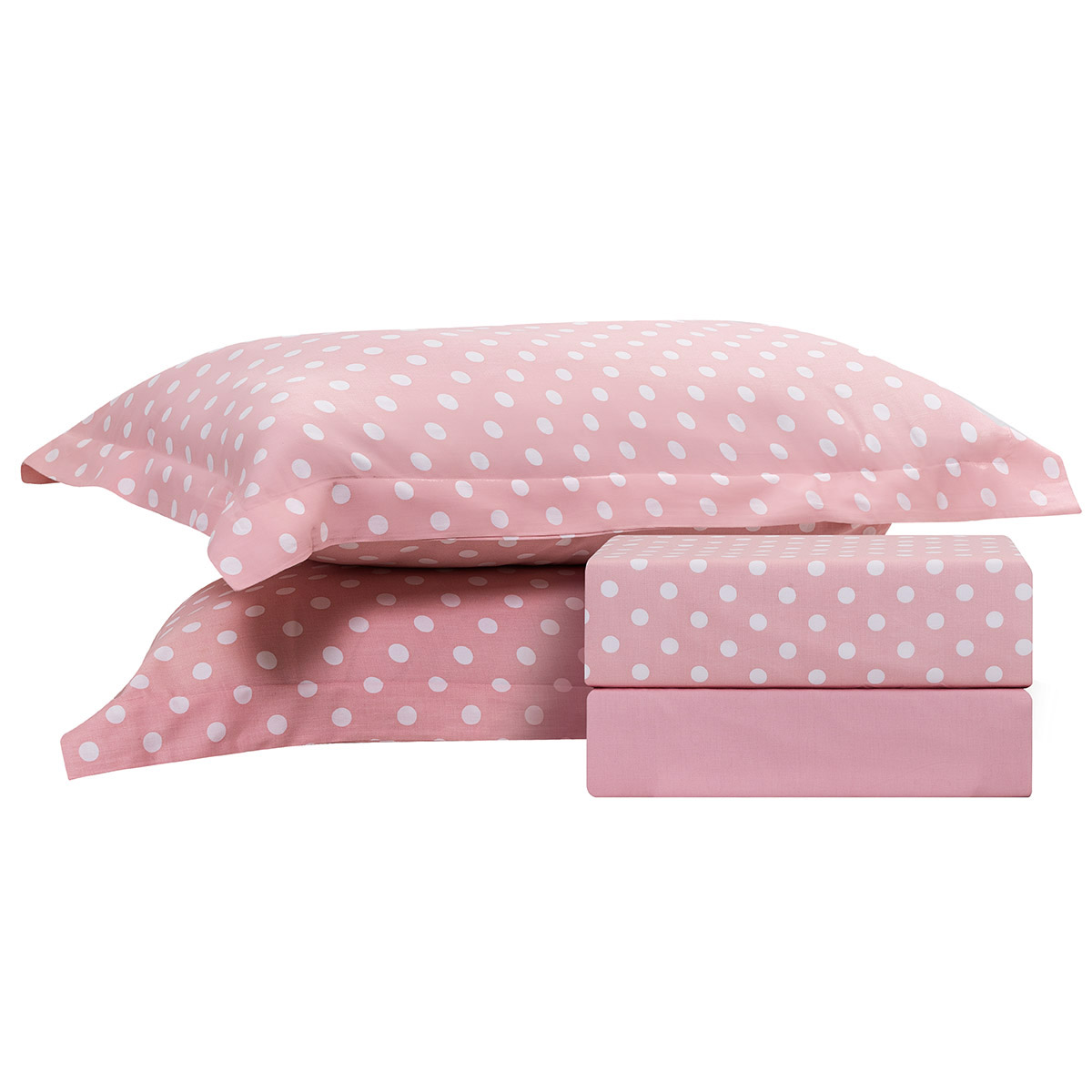 Beauty Home Σετ σεντόνια διπλά Art 10101 Fancy 200x260 Ροζ