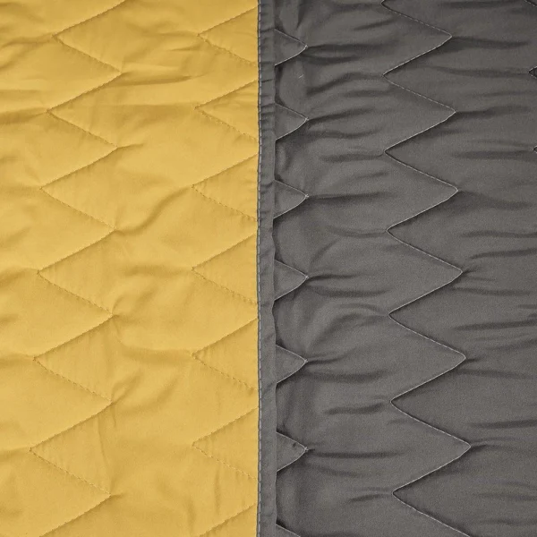 LINO ΚΟΥΒΕΡΛΙ DELTA YELLOW-DGREY  220X240