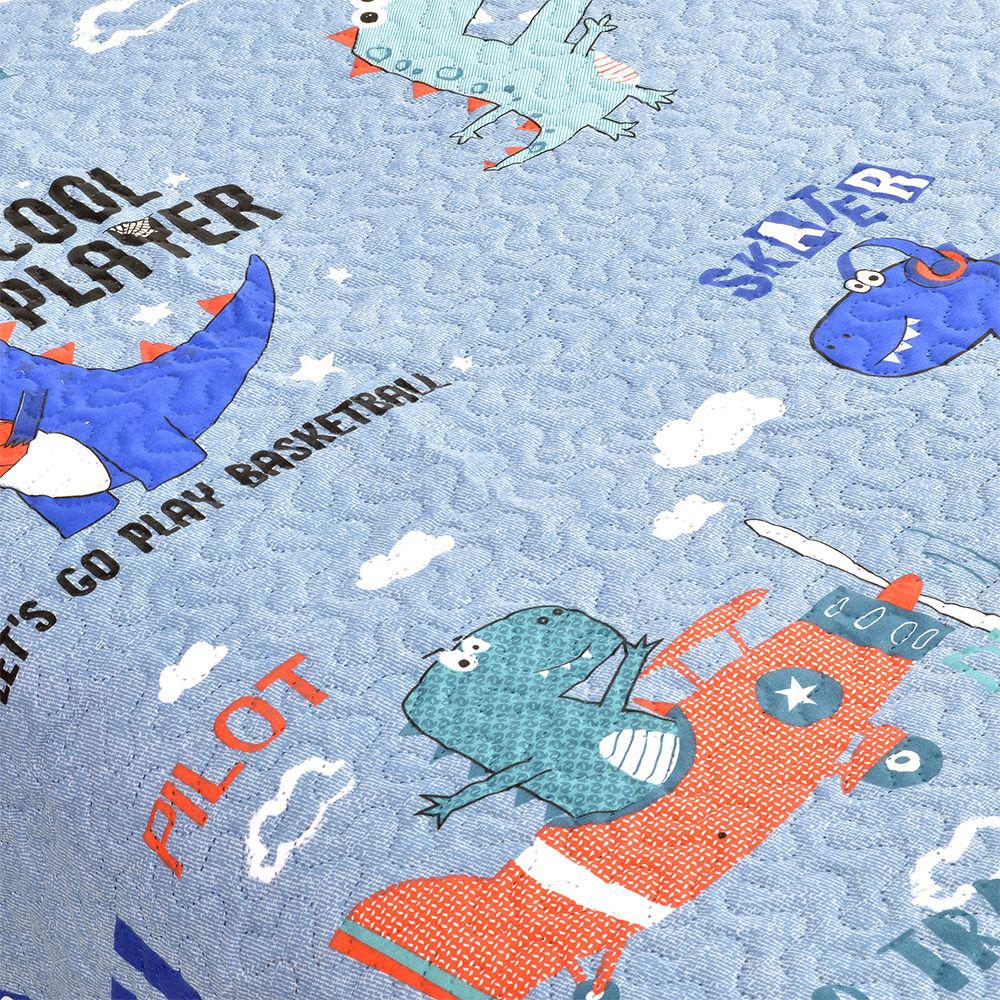 LINO ΚΟΥΒΕΡΛΙ JURASSIC GREEN-GREY  160X220