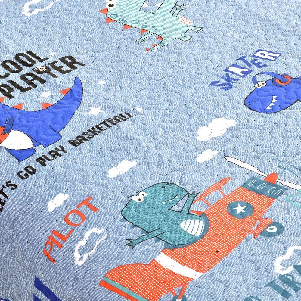 1100001379-a LINO ΚΟΥΒΕΡΛΙ JURASSIC GREEN-GREY 160X220