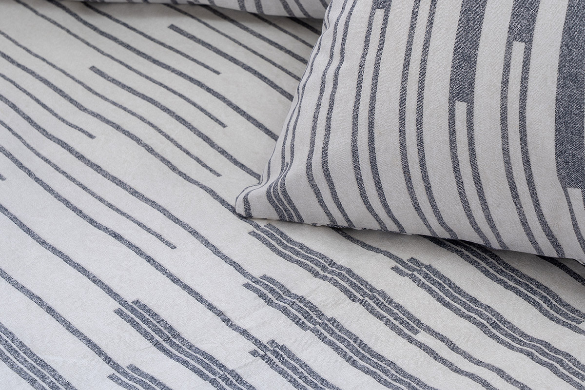 Beauty Home Σετ παπλωματοθήκη υπέρδιπλη Glory Art 12362 230x250 Εκρού,Ανθρακί