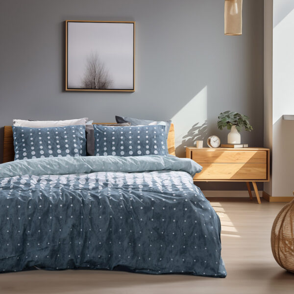 Beauty Home Σετ παπλωματοθήκη μονή Glory Art 12364 170x250 Μπλε