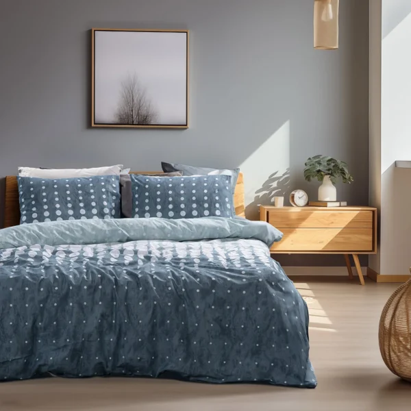 Beauty Home Σετ παπλωματοθήκη υπέρδιπλη Glory Art 12364 230x250 Μπλε