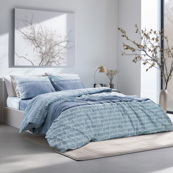 Beauty Home Σετ κουβερλί μονό Glory Art 12366 160x230 Βεραμάν,Μπλε