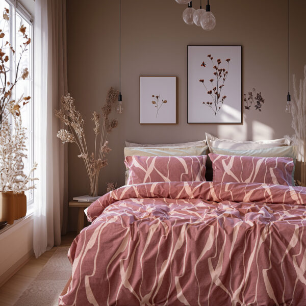 Beauty Home Σετ παπλωματοθήκη υπέρδιπλη Glory Art 12375 230x250 Σάπιο Μήλο,Ροζ