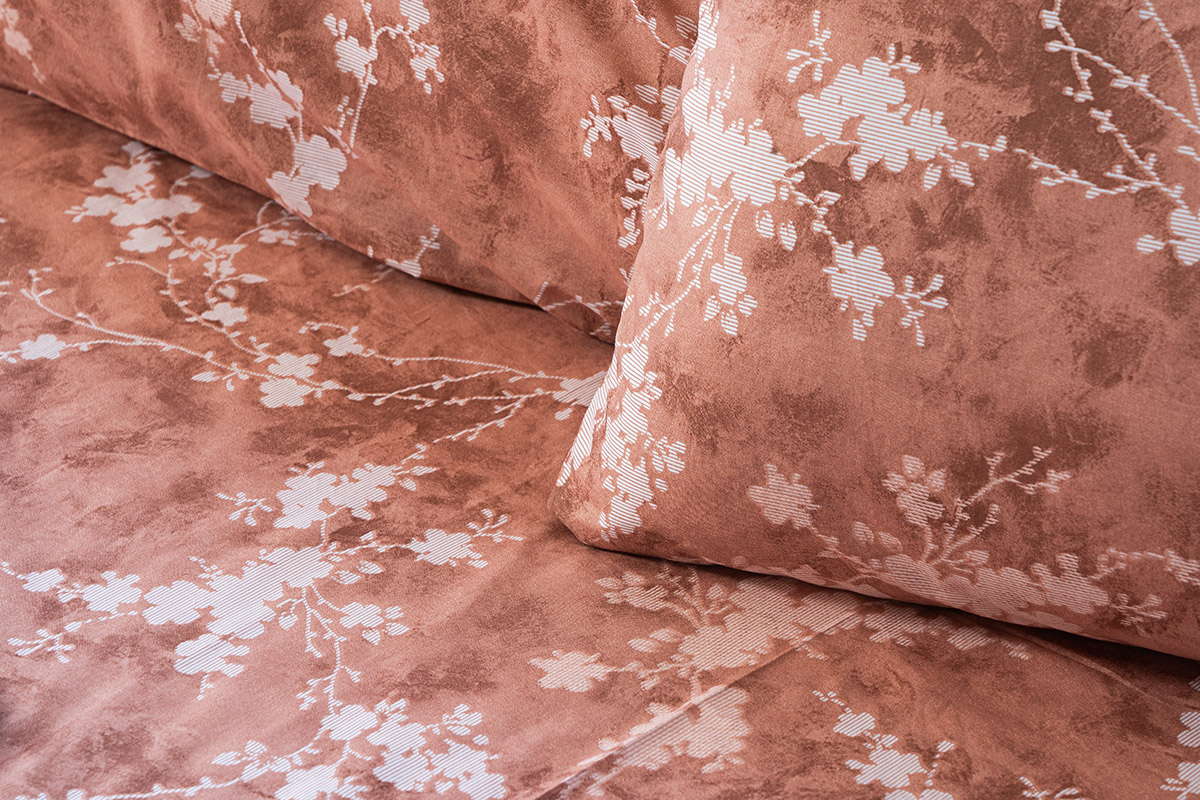 Beauty Home Σετ παπλωματοθήκη υπέρδιπλη Glory Art 12376 230x250 Κεραμιδί