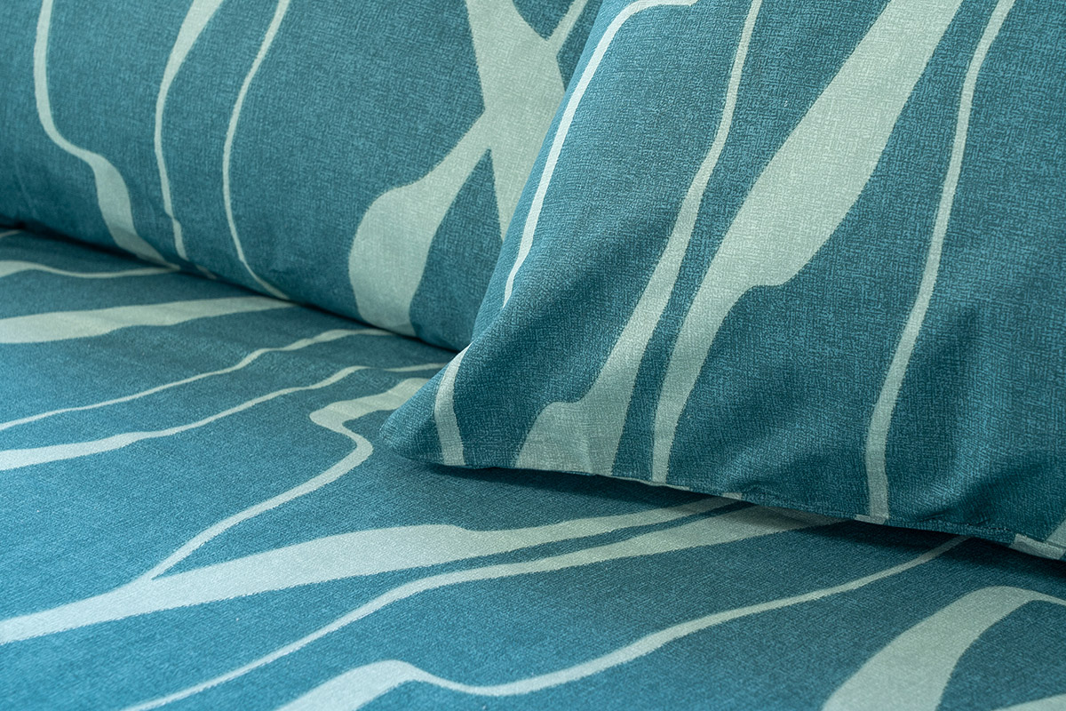 Beauty Home Σετ παπλωματοθήκη υπέρδιπλη Glory Art 12378 230x250 Πετρόλ