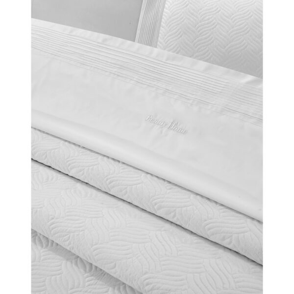 Beauty Home Σετ κουβερλί υπέρδιπλο 3τμχ Promise Art 12499 230x250 Λευκό