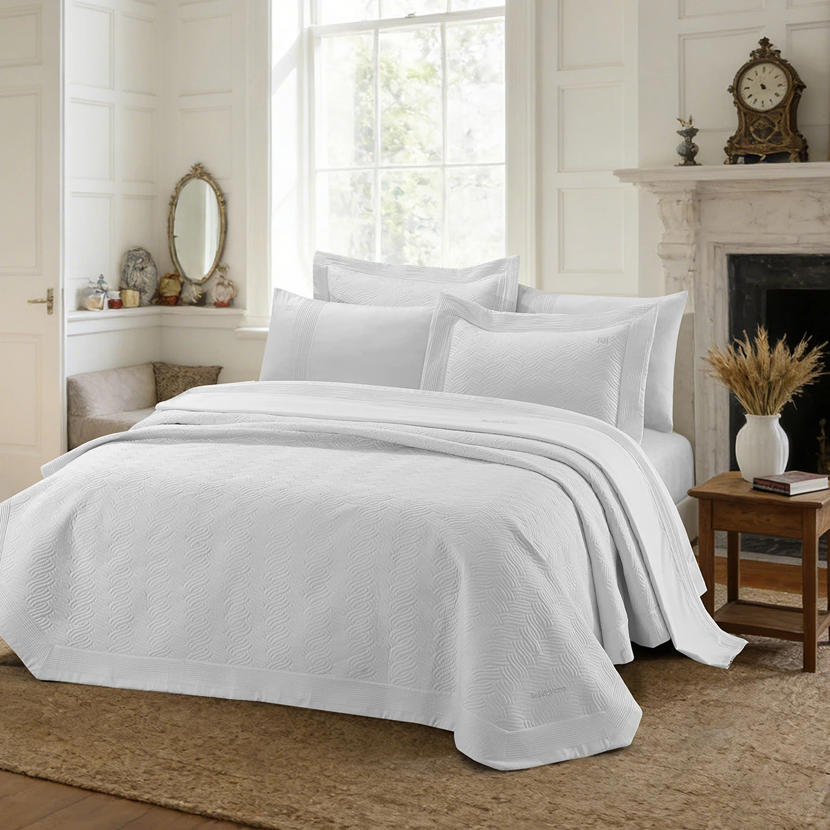 12499_White Beauty Home Σετ κουβερλί υπέρδιπλο 3τμχ Promise Art 12499 230x250 Λευκό