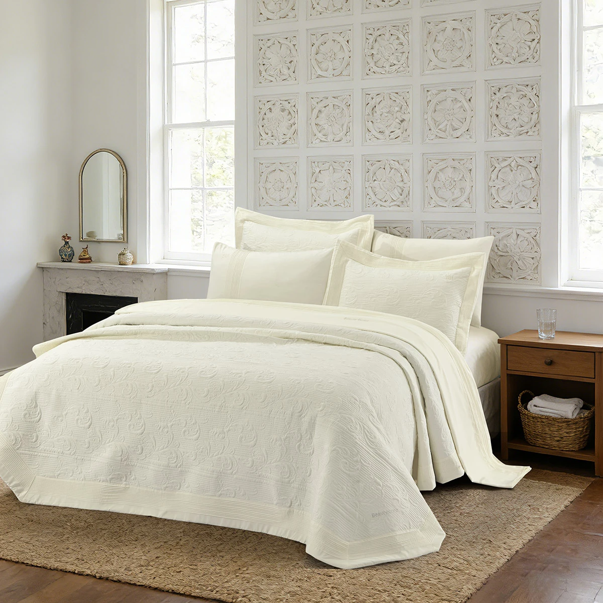 12508_Ecru Beauty Home Νυφικό σετ 7 τμχ Promise Art 12508 230x250 Εκρού