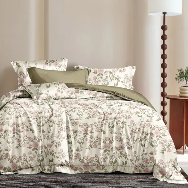 12675 Beauty Home Σετ πάπλωμα υπέρδιπλο Memories Art 12675 220x240 Μπεζ,Ροζ