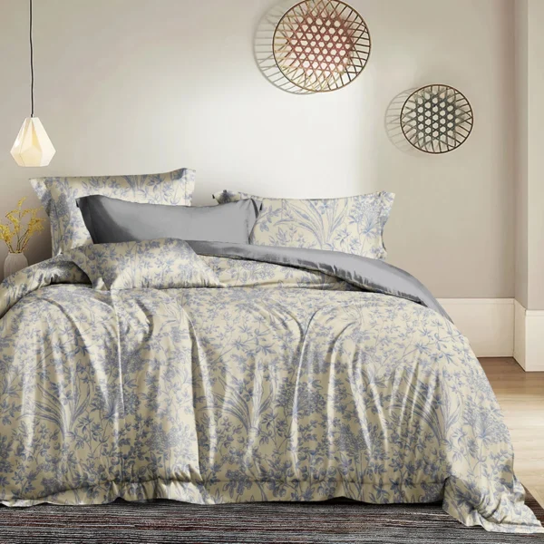 12677 Beauty Home Σετ κουβερλί υπέρδιπλο Memories Art 12677 220x240 Μπεζ,Γκρι