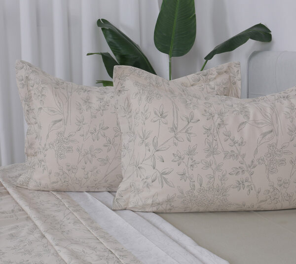 Beauty Home Σετ σεντόνια υπέρδιπλα με λάστιχο Memories Art 12678 165x200+30 Μπεζ