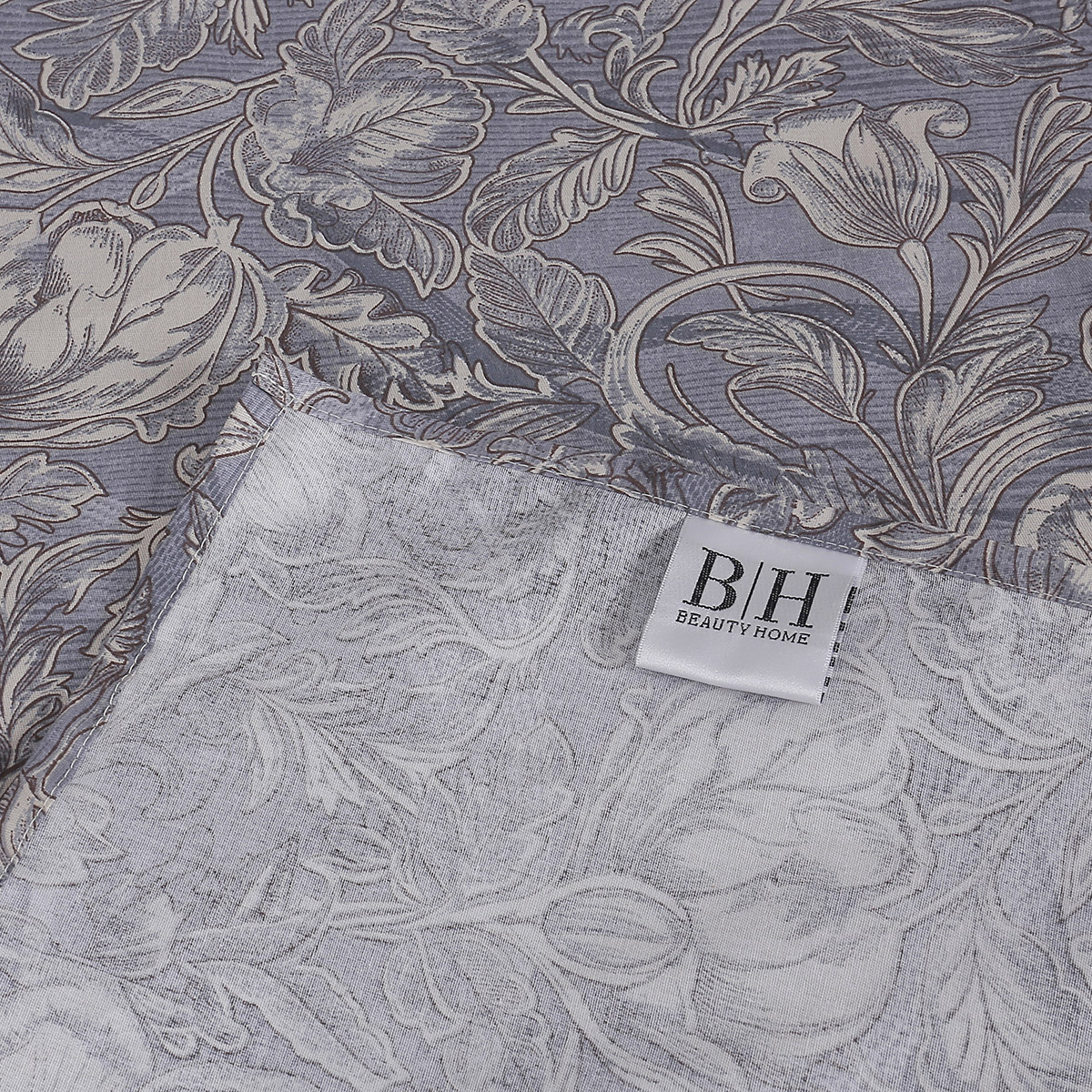 Beauty Home Σετ σεντόνια υπέρδιπλα με λάστιχο Memories Art 12679 165x200+30 Γκρι