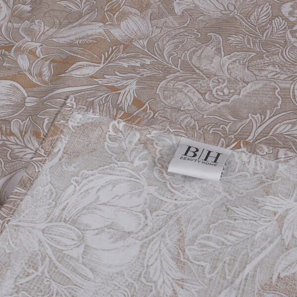 Beauty Home Σετ σεντόνια υπέρδιπλα με λάστιχο Memories Art 12680 165x200+30 Μόκα