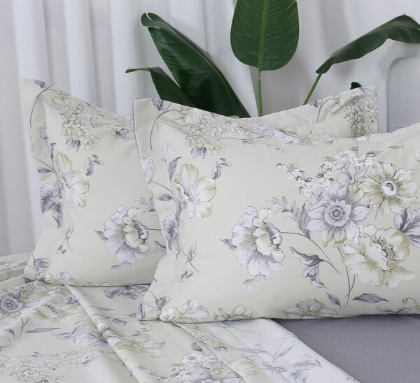 Beauty Home Σετ σεντόνια υπέρδιπλα με λάστιχο Memories Art 12684 165x200+30 Μπεζ