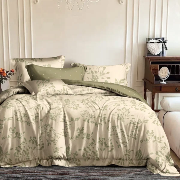 12687 Beauty Home Σετ σεντόνια υπέρδιπλα Memories Art 12687 230x260 Μπεζ