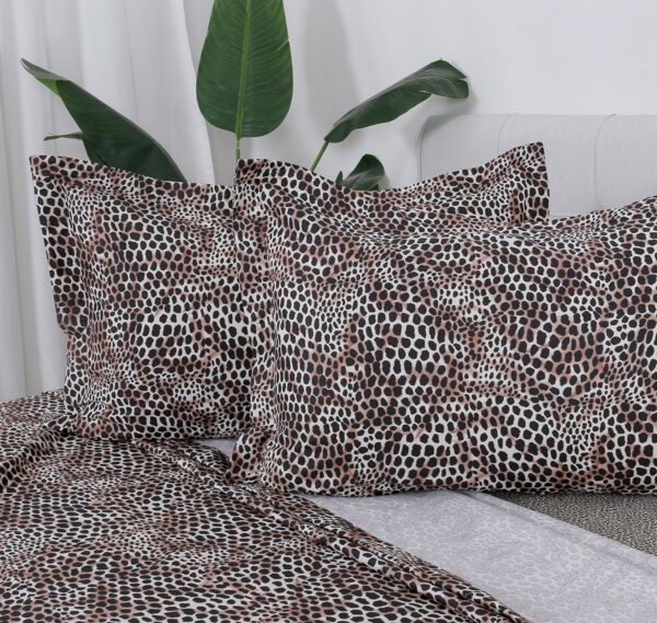 Beauty Home Σετ σεντόνια υπέρδιπλα με λάστιχο Memories Art 12688 165x200+30 Μπεζ