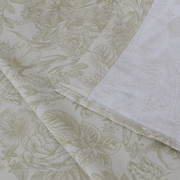 Beauty Home Σετ σεντόνια υπέρδιπλα με λάστιχο Memories Art 12689 165x200+30 Μπεζ