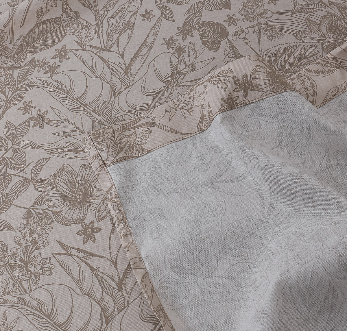 Beauty Home Σετ σεντόνια υπέρδιπλα με λάστιχο Memories Art 12690 165x200+30 Μόκα