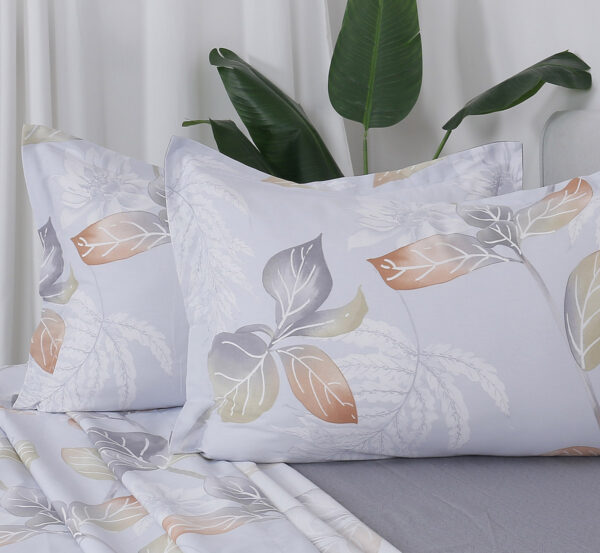 Beauty Home Σετ σεντόνια υπέρδιπλα με λάστιχο Memories Art 12691 165x200+30 Γκρι