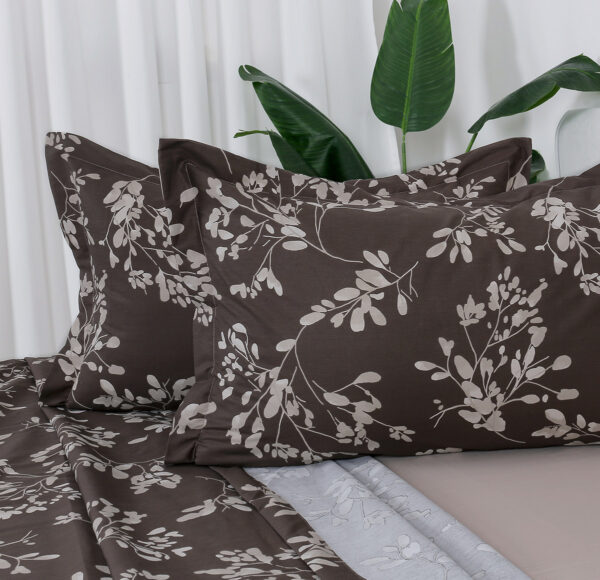 Beauty Home Σετ σεντόνια υπέρδιπλα με λάστιχο Memories Art 12693 165x200+30 Καφέ