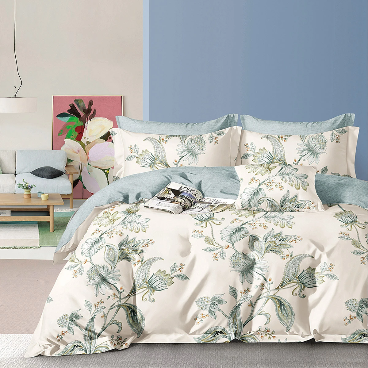 12694 Beauty Home Σετ σεντόνια υπέρδιπλα με λάστιχο Memories Art 12694 165x200+30 Μπεζ