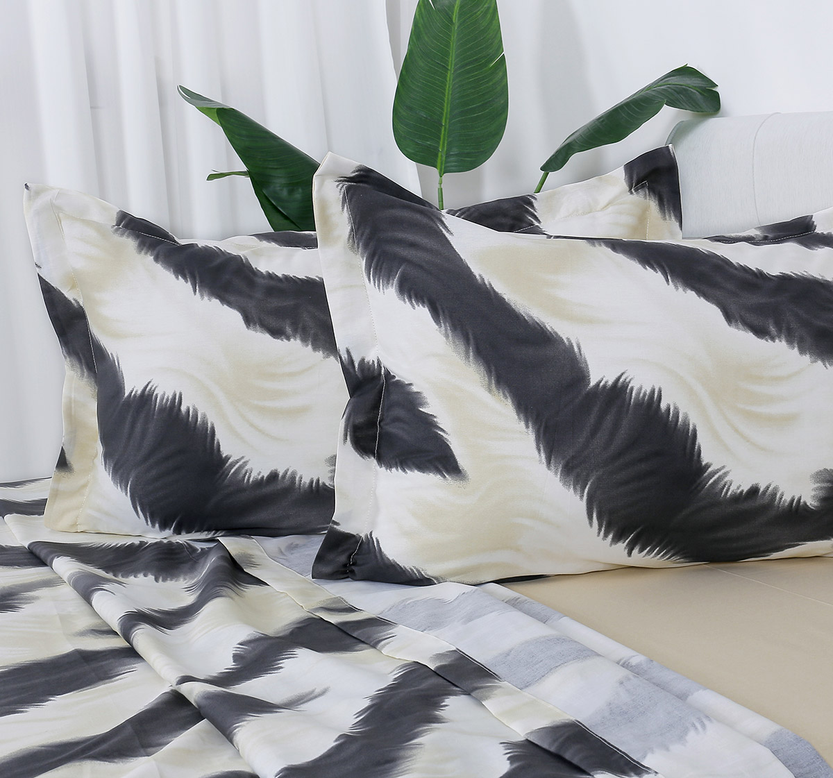 Beauty Home Σετ σεντόνια υπέρδιπλα με λάστιχο Memories Art 12695 165x200+30 Μπεζ