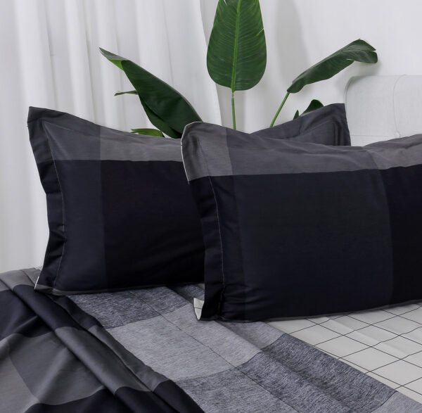 Beauty Home Σετ σεντόνια υπέρδιπλα με λάστιχο Memories Art 12696 165x200+30 Ανθρακί