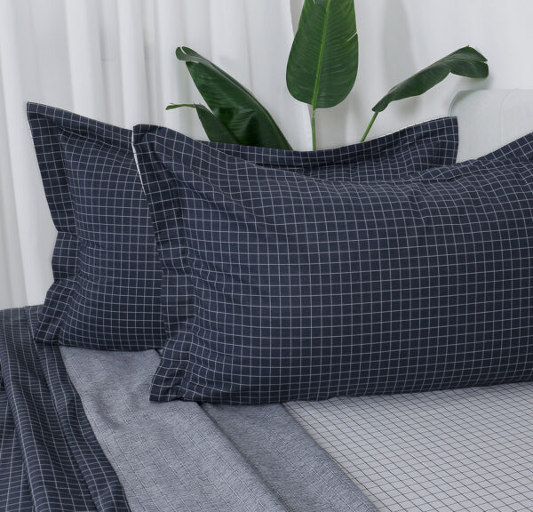 Beauty Home Σετ σεντόνια υπέρδιπλα με λάστιχο Memories Art 12697 165x200+30 Ανθρακί