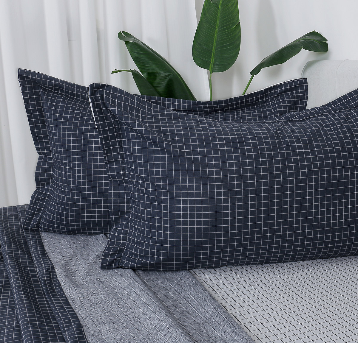 Beauty Home Σετ σεντόνια υπέρδιπλα με λάστιχο Memories Art 12697 165x200+30 Ανθρακί