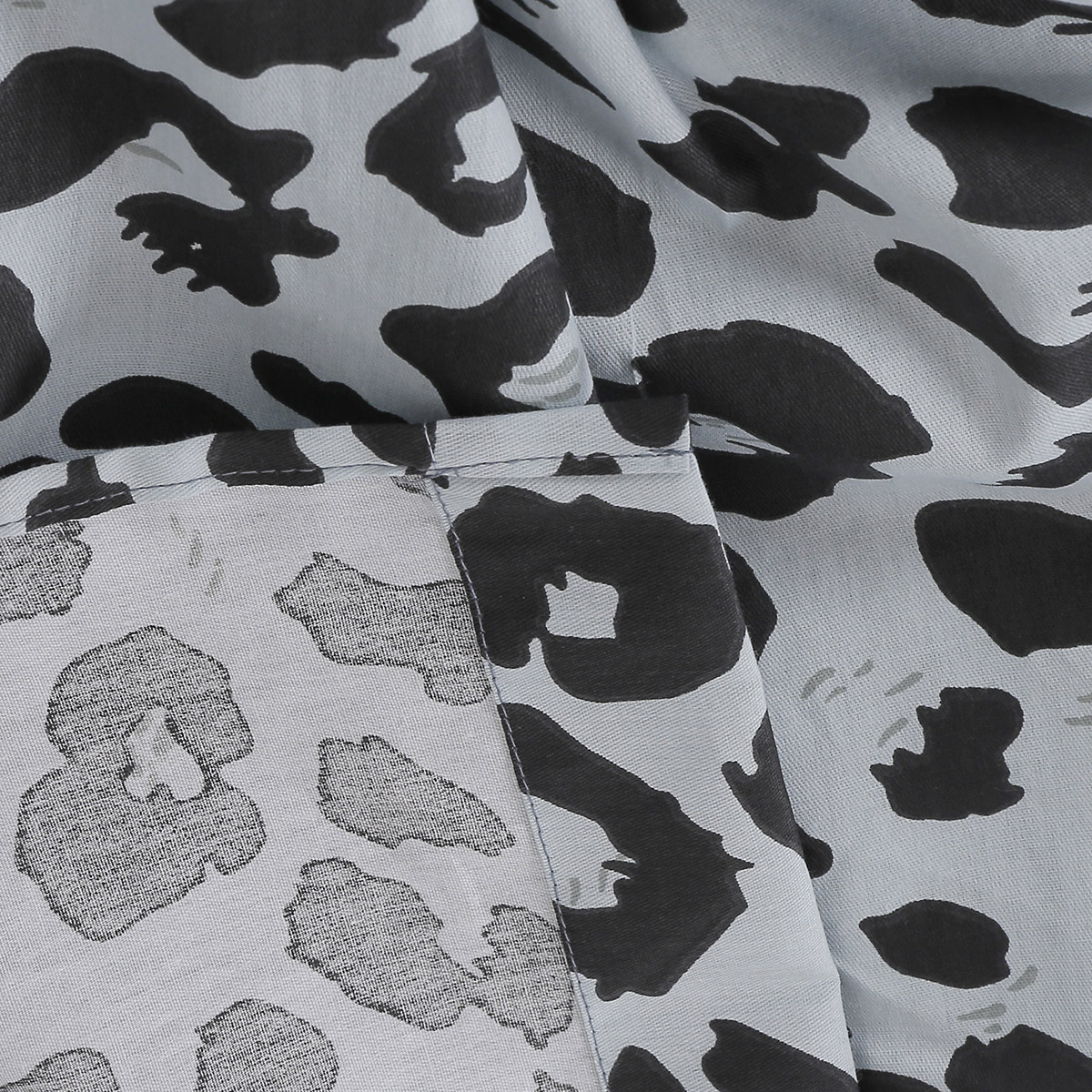 Beauty Home Σετ σεντόνια υπέρδιπλα με λάστιχο Memories Art 12699 165x200+30 Γκρι,Σιέλ