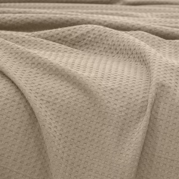 LINO Κουβέρτα Ημίδιπλη (170x240) Πικέ Cocoon Μόκα