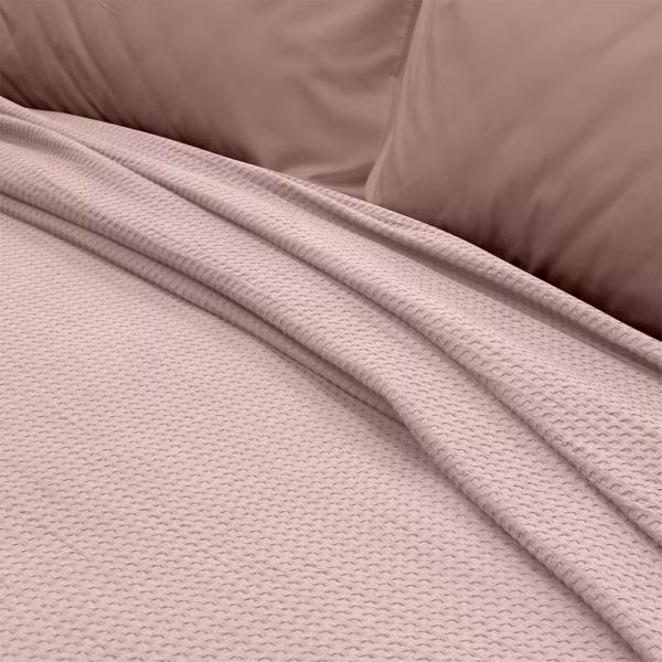 LINO Κουβέρτα Ημίδιπλη (170x240) Πικέ Cocoon Ροζ