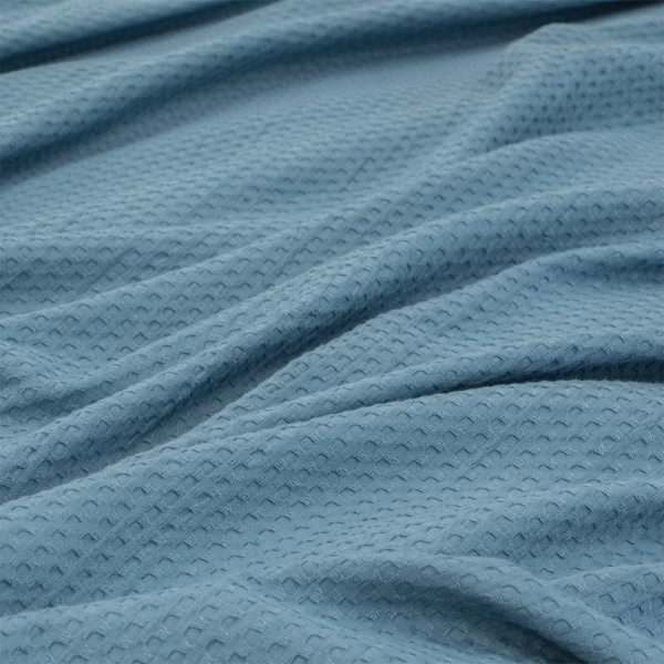 LINO Κουβέρτα King Size (240x260) Πικέ Cocoon Πετρόλ
