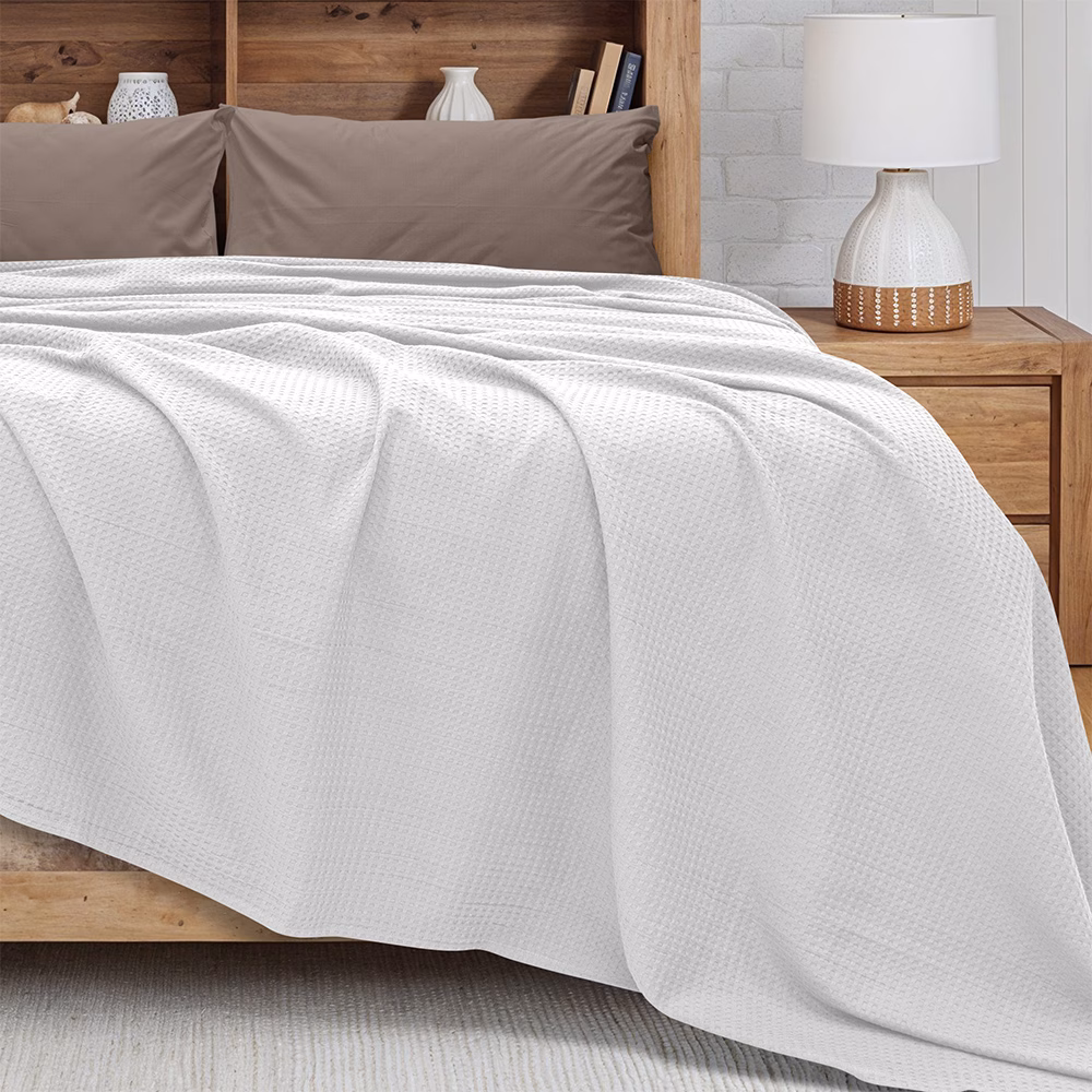 1300002013-a LINO Κουβέρτα Υπέρδιπλη (220x240) Πικέ Cocoon Λευκό