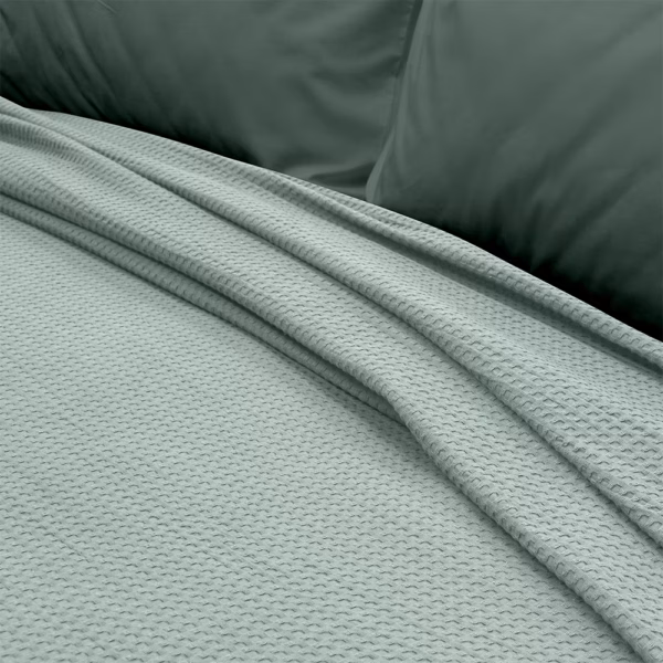 1300002017-b LINO Κουβέρτα Υπέρδιπλη (220x240) Πικέ Cocoon Μέντα