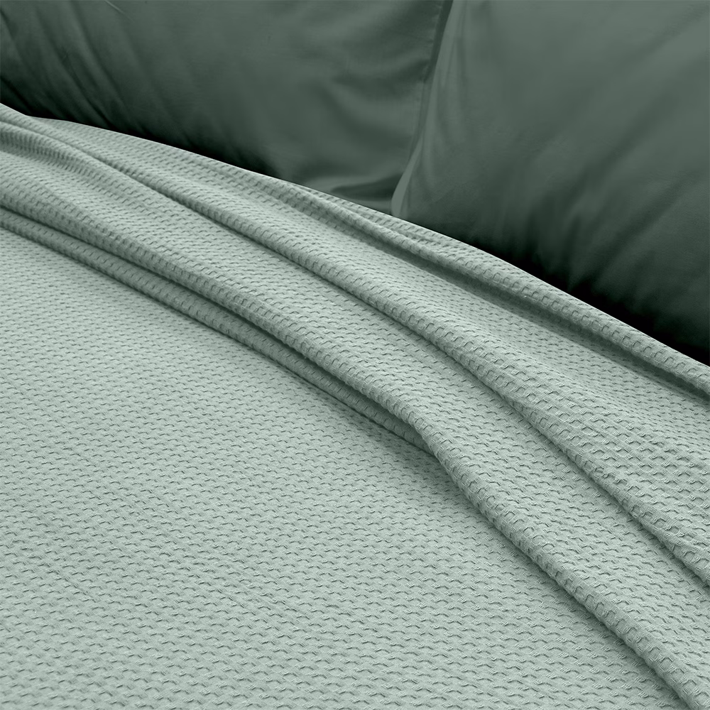 1300002017-b LINO Κουβέρτα Υπέρδιπλη (220x240) Πικέ Cocoon Μέντα