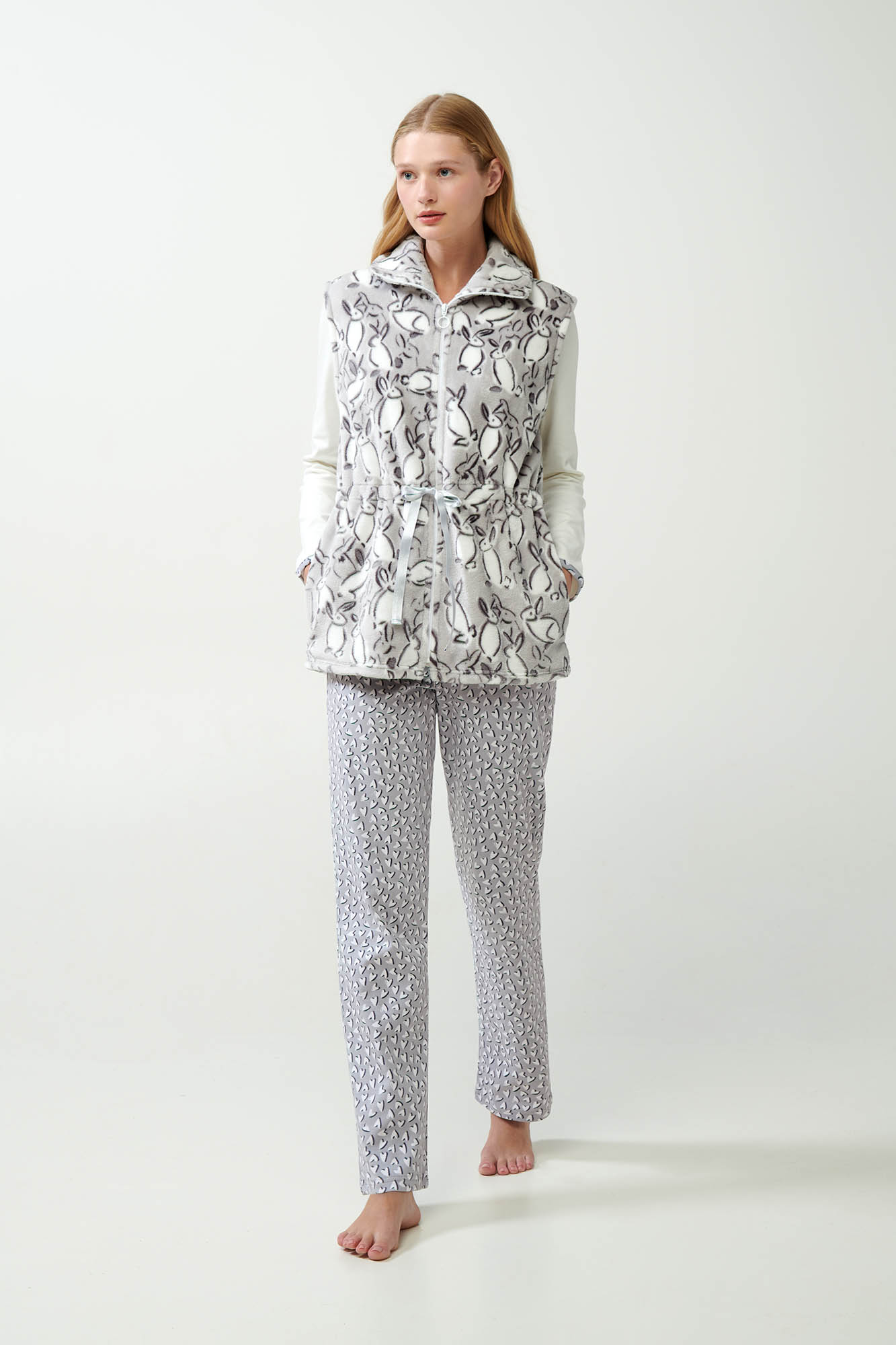 Fleece Γιλέκο με Φερμουάρ