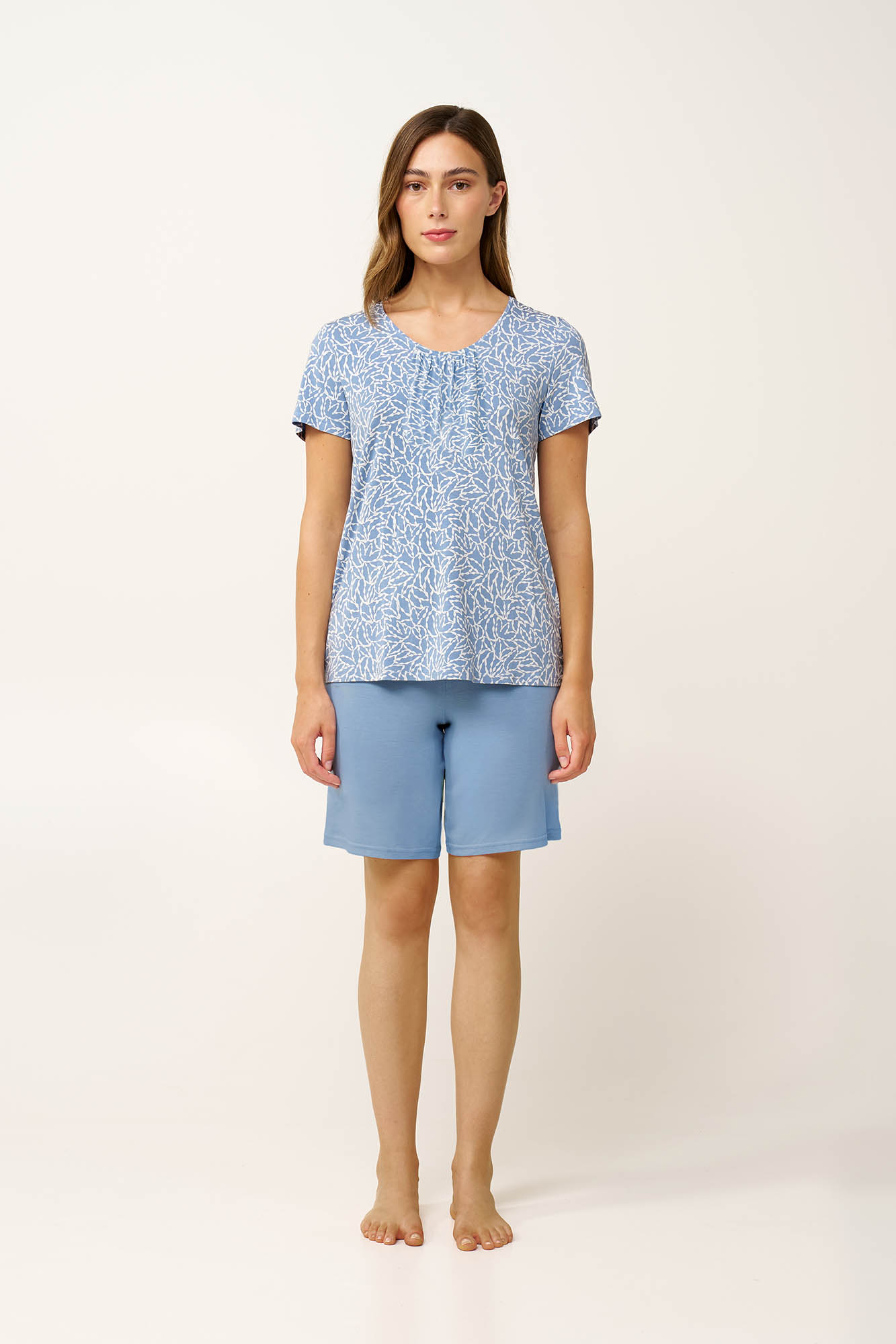 Γυναικεία Πυτζάμα Micromodal με Σούρες