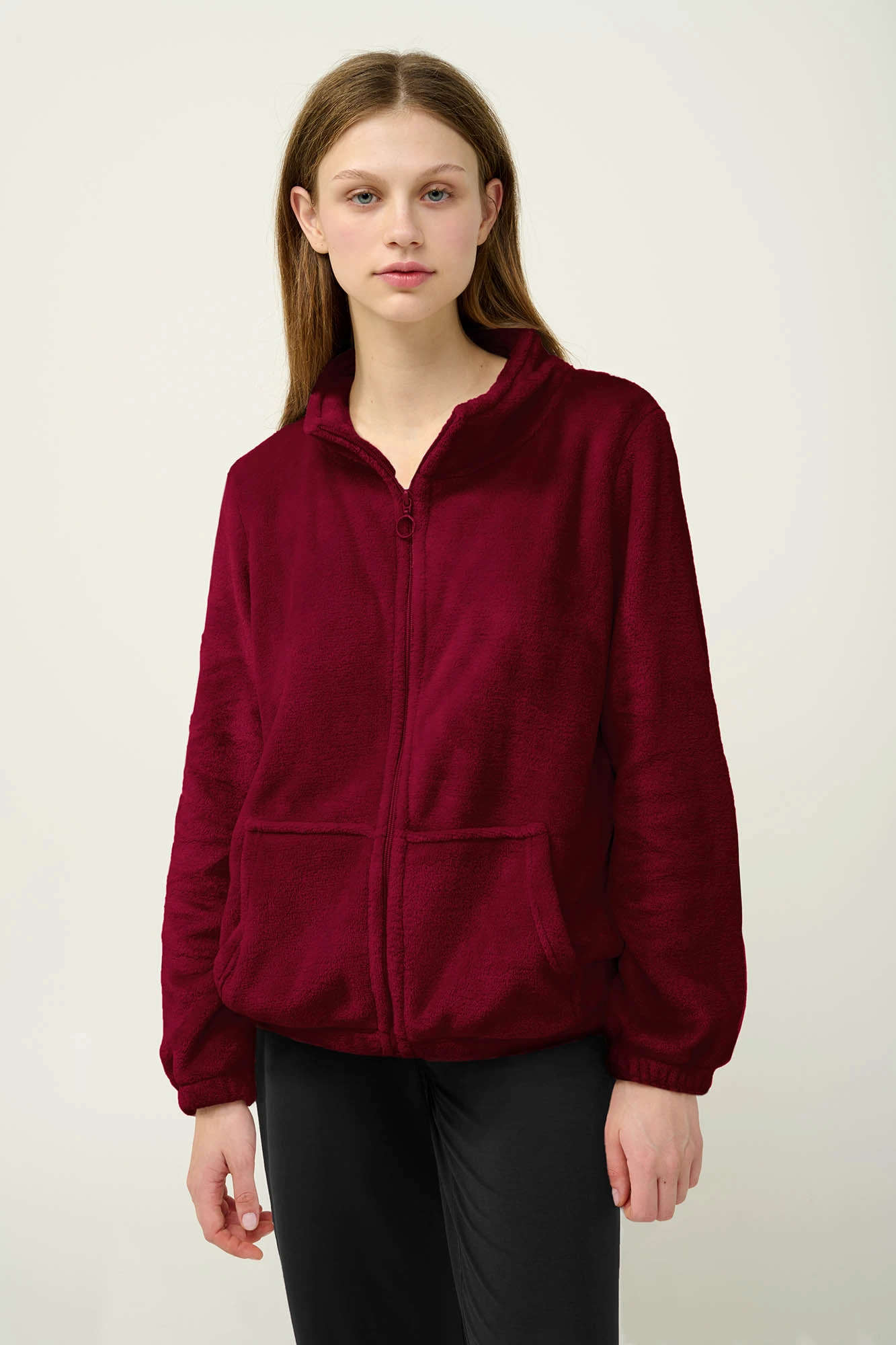 Γυναικεία Fleece Ζακέτα με Φερμουάρ