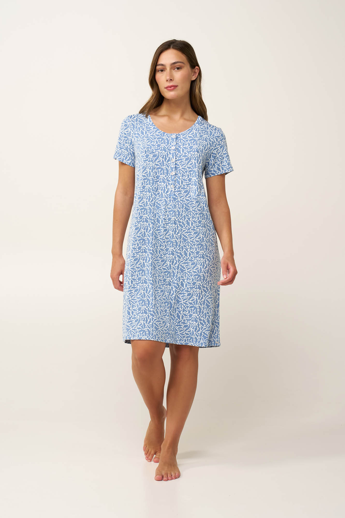 1_0576234185 Νυχτικό Micromodal με Πατιλέτα